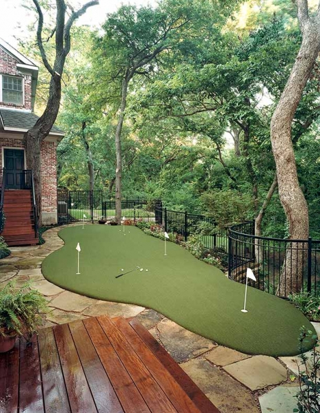 Moisan Remodeling | Dallas Backyard Putting Green Remodel